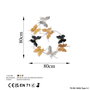 Wallity Butterflies - 2 Escultura de Pared de Metal Multicolor